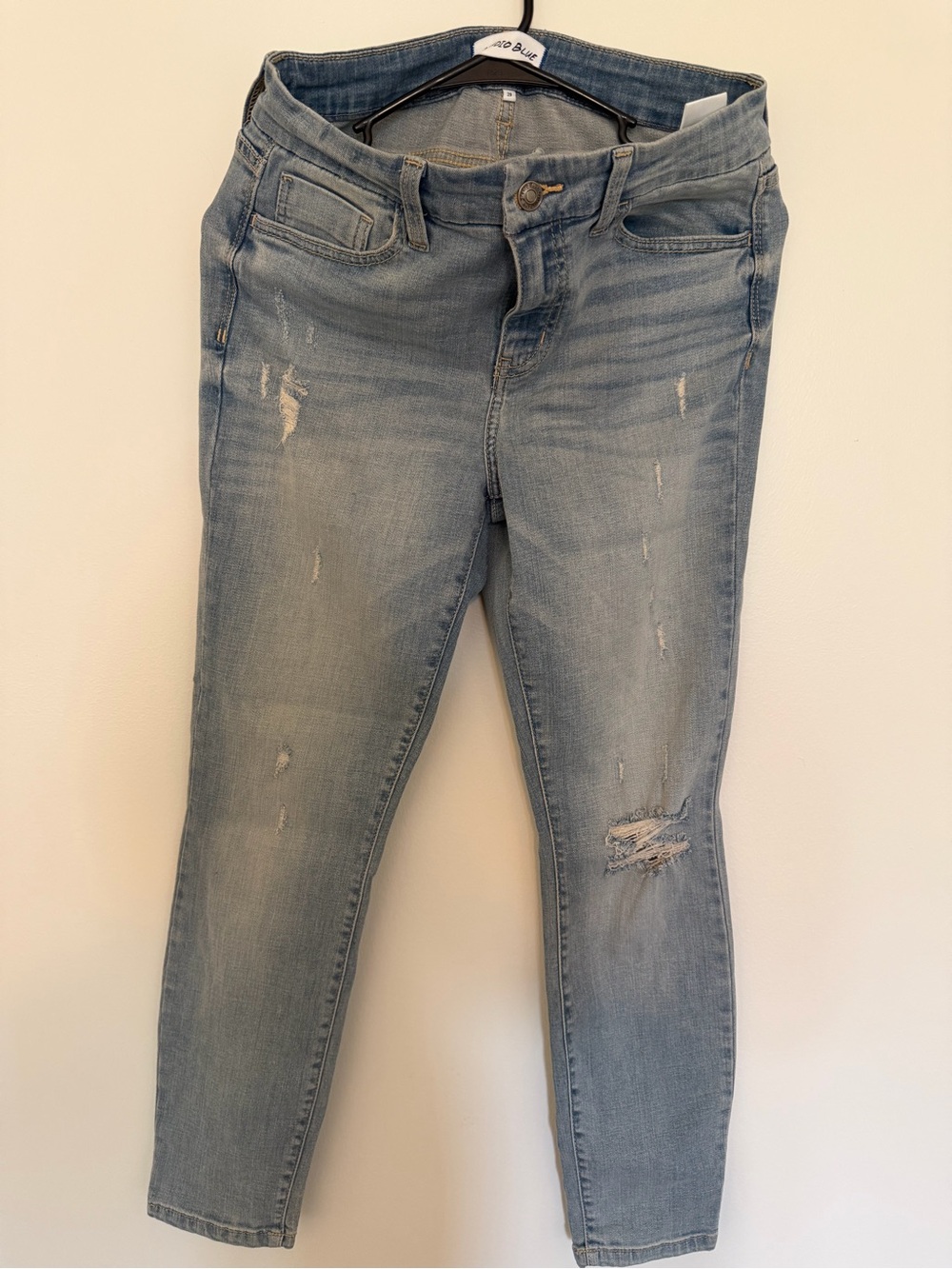 Indigo Blue Light Wash Skinny Jeans